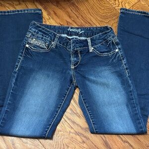 Amethyst Jeans Women's Dark Blue Boot Cut Denim